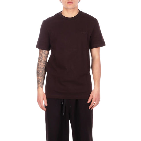 Lacoste T-shirt mm T-shirt uomo in piqué elasticizzato con colletto a righe 6 P26-LACOSTETH8174-3LA-6 - Francavilla Moda