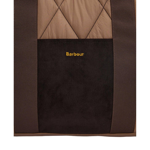 Borsa Donna tote Healy, in tessuto a rombi, con due manici a spalla