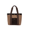 Borsa Donna tote Healy, in tessuto a rombi, con due manici a spalla