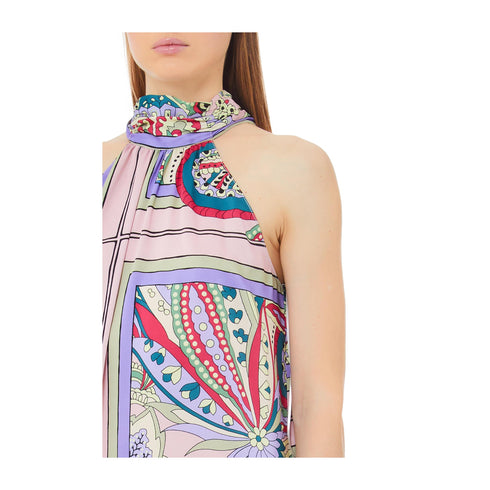 Liu Jo Abito lungo Abito Donna a collo alto con fantasia Multicolor - Francavilla Moda