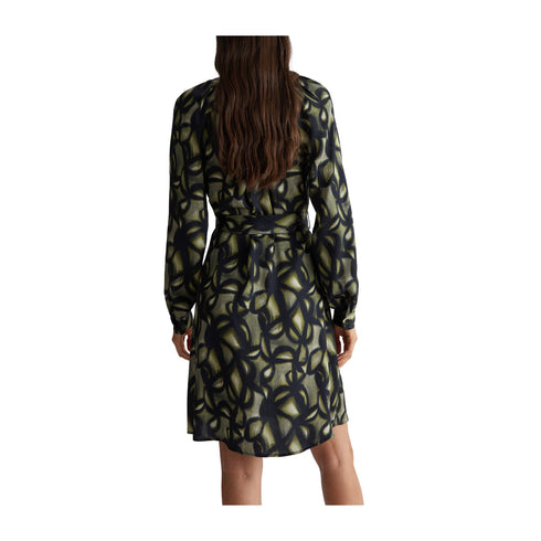 Liu Jo Abito corto Abito Donna corto con fusciacca Nero verde - Francavilla Moda