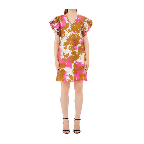 Liu Jo Abito corto Abito Donna fiorato maniche ad aletta 42 - Francavilla Moda