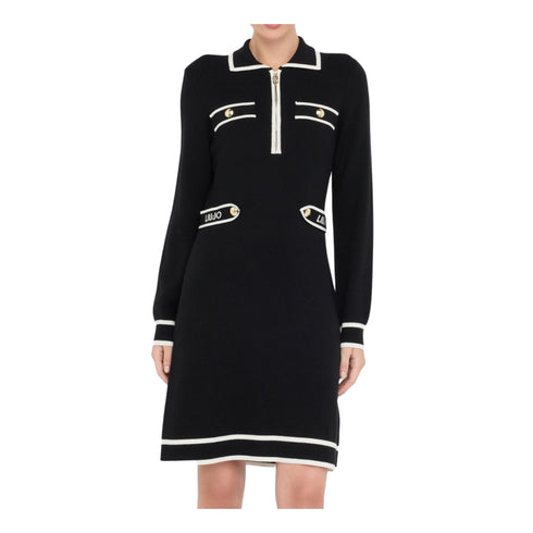 Liu Jo Abito corto Abito Donna in maglia mezza zip S - Francavilla Moda