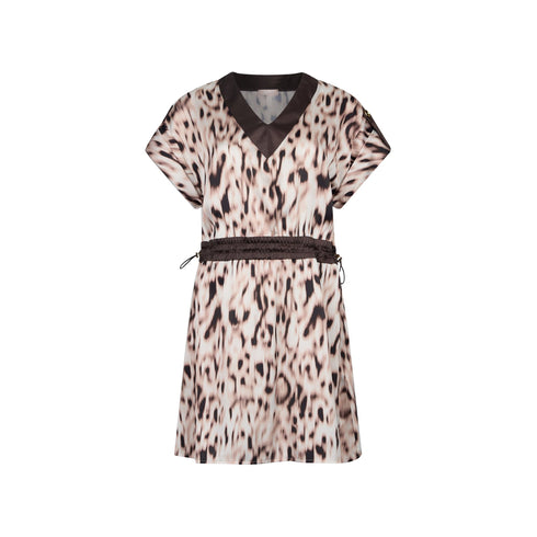 Liu Jo Abito corto Abito Donna mini animalier con coulisse S - Francavilla Moda