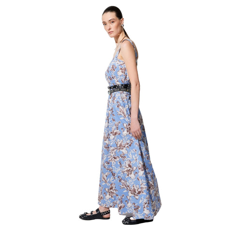 Liu Jo Abito sm Abito lungo Donna in popeline con stampa 40 - Francavilla Moda