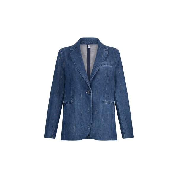 Liu Jo Blazer Blazer Donna in denim con strass 42 - Francavilla Moda