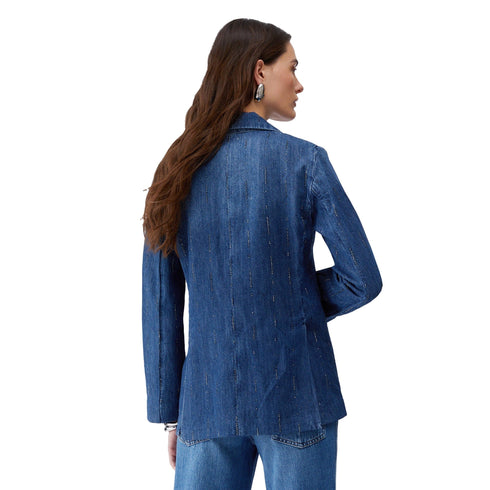 Liu Jo Blazer Blazer Donna in denim con strass 42 - Francavilla Moda