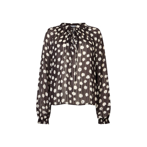 Liu Jo Blusa Blusa Donna alla coreana con pois 42 - Francavilla Moda