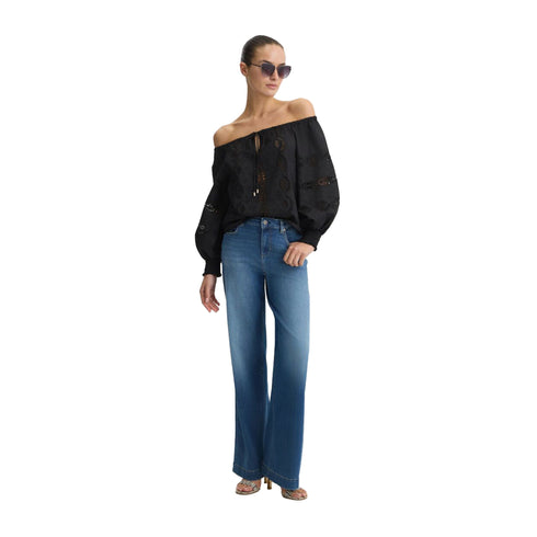 Liu Jo Blusa Blusa Donna con maniche a palloncino 40 - Francavilla Moda