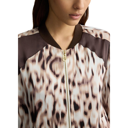 Liu Jo Giacca leggera Bomber Donna in raso animalier S - Francavilla Moda