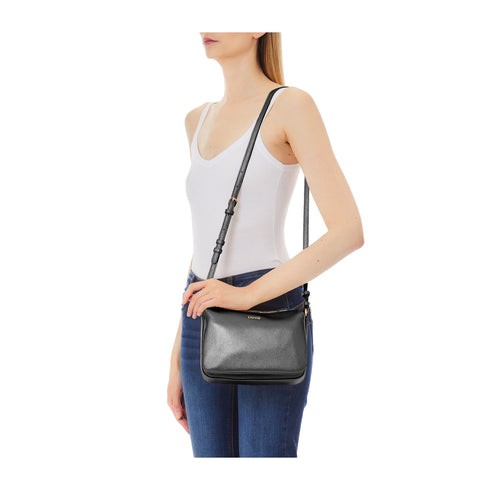 LIU JO Borsa a spalla Borsa Donna con tre scomparti interni Nero P25 - LIU.JOAA5212E0058 - 22222 - UNI - Francavilla Moda