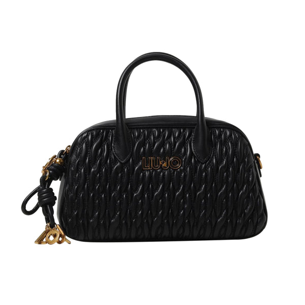 Liu Jo Borsa a mano Borsa Donna trapuntato con charm logo Nero - Francavilla Moda