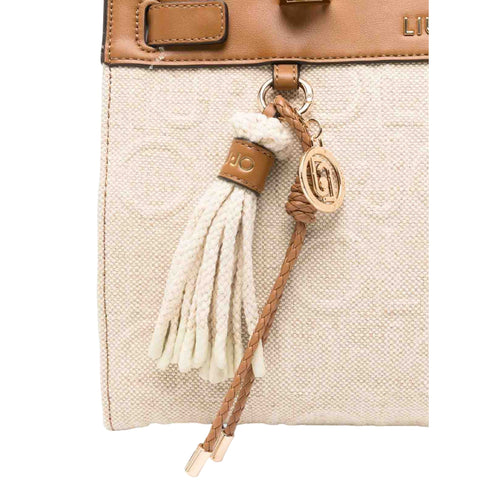 Liu Jo Borsa a mano Borsa in jacquard con manici in bambù UNI - Francavilla Moda