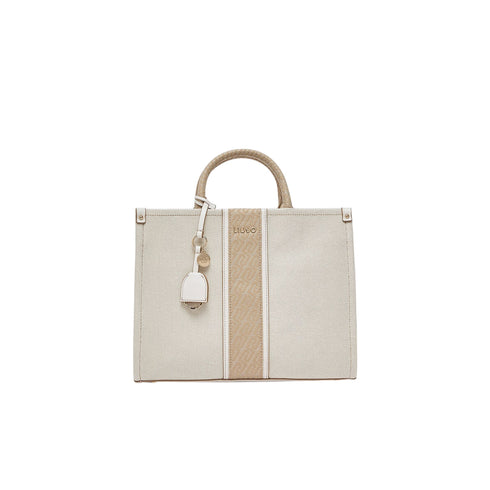Liu Jo Borsa a mano Borsa media a mano color crema e jacquard UNI - Francavilla Moda