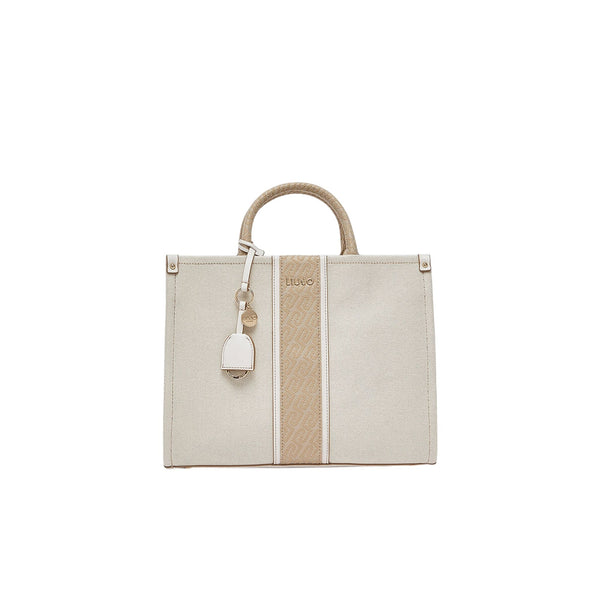 Liu Jo Borsa a mano Borsa media a mano color crema e jacquard UNI - Francavilla Moda