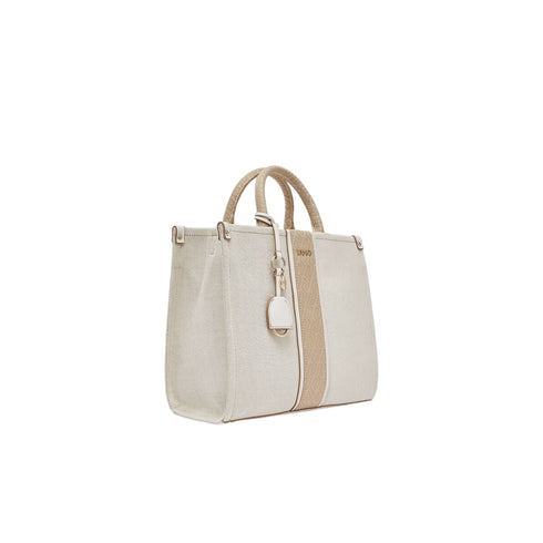Liu Jo Borsa a mano Borsa media a mano color crema e jacquard UNI - Francavilla Moda