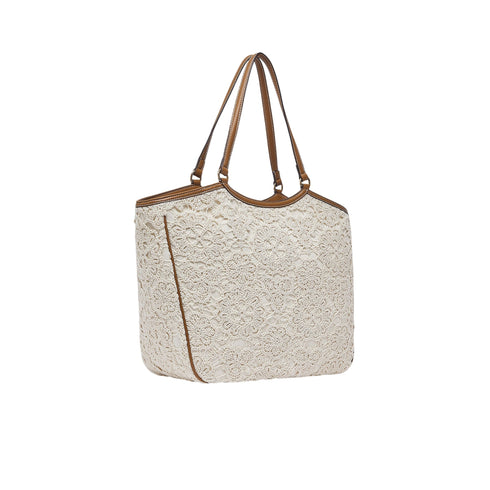Liu Jo Borsa a spalla Borsa tote grande in pizzo con logo UNI - Francavilla Moda