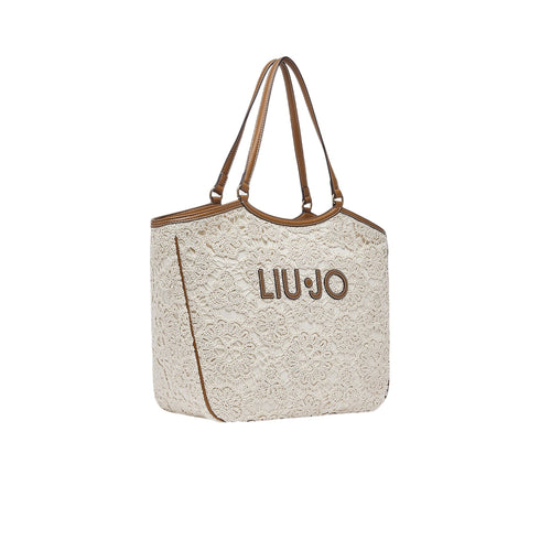 Liu Jo Borsa a spalla Borsa tote grande in pizzo con logo UNI - Francavilla Moda