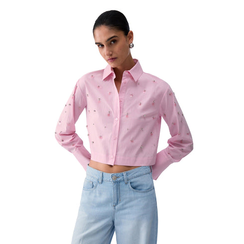 Liu Jo Camicia ml Camicia boxy Donna con gioielli 42 - Francavilla Moda