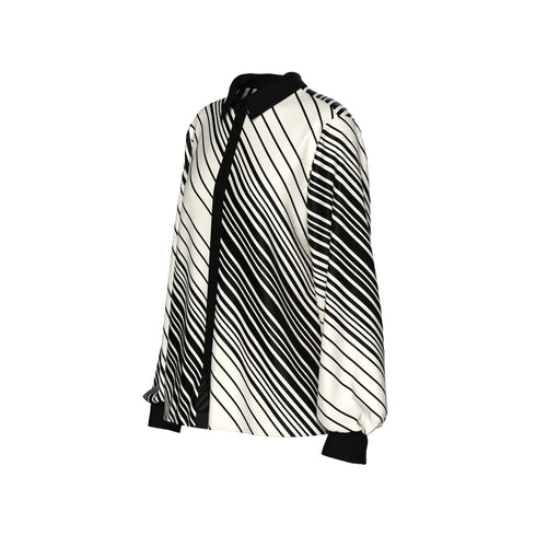 Liu Jo Camicia elegante Camicia Donna a righe diagonali 42 - Francavilla Moda