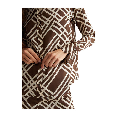 Liu Jo Camicia Camicia Donna con stampa check 40 A24 - LIU.JOCF4177TS531 - N9619 - 40 - Francavilla Moda