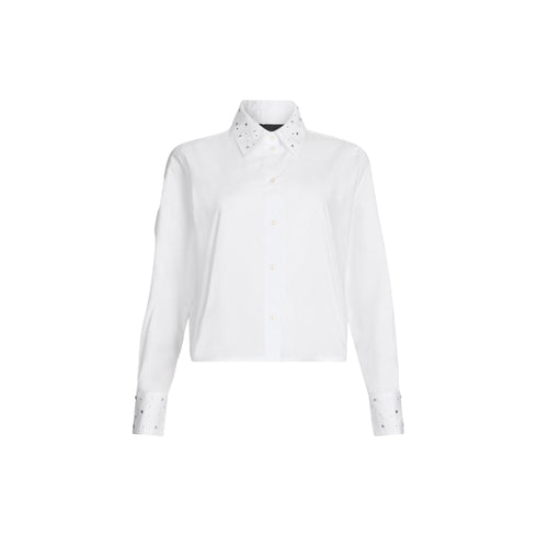 Liu Jo Camicia casual Camicia Donna cropped con strass 40 - Francavilla Moda