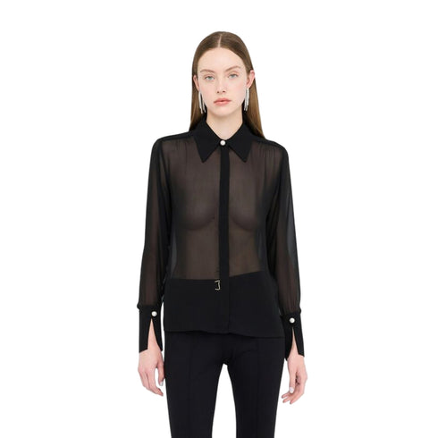 Liu Jo Camicia elegante Camicia Donna in georgette trasparente 42 - Francavilla Moda