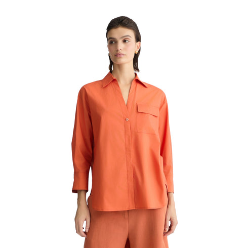 Liu Jo Camicia casual Camicia Donna in popeline a 3/4 42 - Francavilla Moda