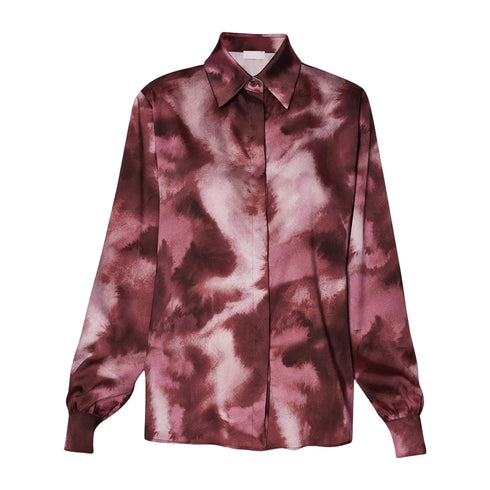 Liu Jo Camicia casual Camicia Donna in viscosa fantasia Malva bordeaux A24 - LIU.JOWF4418T2735 - N9872 - 42 - Francavilla Moda