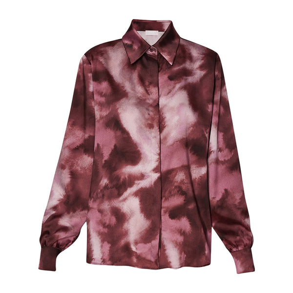 Liu Jo Camicia casual Camicia Donna in viscosa fantasia Malva bordeaux A24 - LIU.JOWF4418T2735 - N9872 - 42 - Francavilla Moda