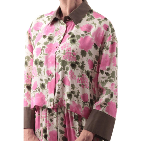 Liu Jo Camicia Camicia Donna Liu Jo Cropped Fantasia Floreale 42 - Francavilla Moda