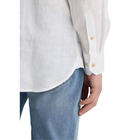 Liu Jo Camicia di lino Camicia Uomo in 100% Lino Bianco - Francavilla Moda