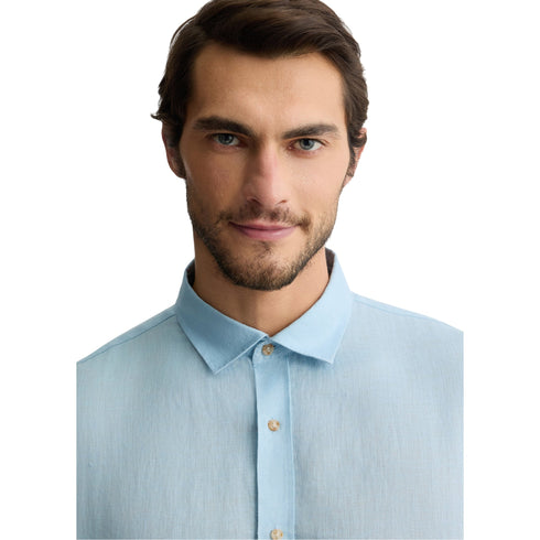 Liu Jo Camicia di lino Camicia Uomo in 100% Lino Celeste P25 - LIU.JOQA5097T4359 - 54105 - 39 - Francavilla Moda