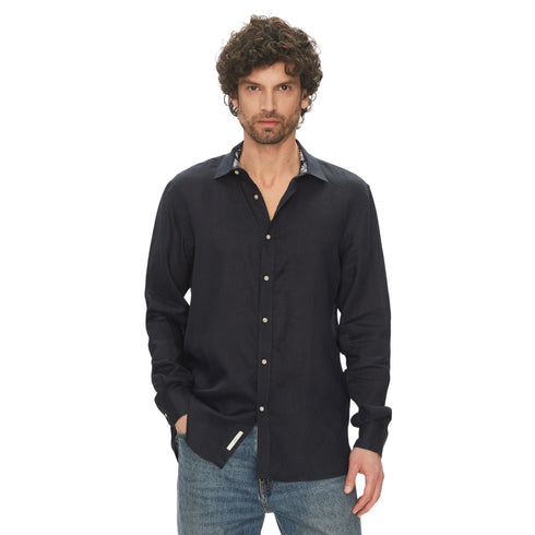 Liu Jo Camicia di lino Camicia Uomo in 100% Lino Blu P25 - LIU.JOQA5097T4359 - 94013 - 39 - Francavilla Moda
