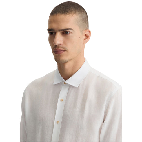 Liu Jo Camicia di lino Camicia Uomo in 100% Lino Bianco - Francavilla Moda