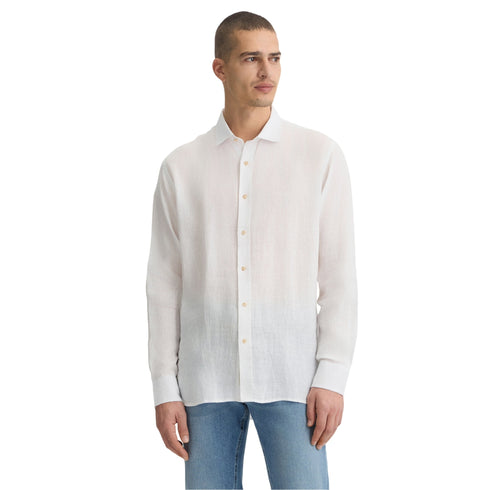 Liu Jo Camicia di lino Camicia Uomo in 100% Lino Bianco - Francavilla Moda