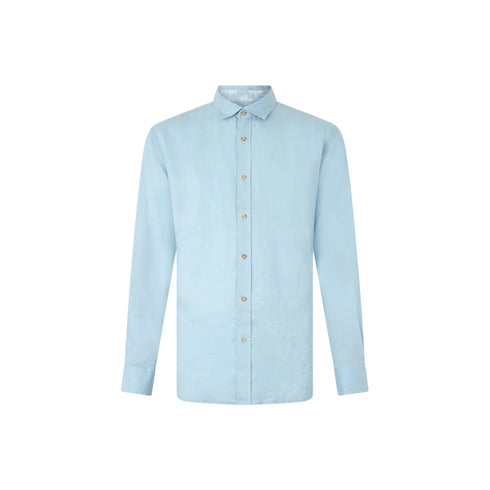 Liu Jo Camicia di lino Camicia Uomo in 100% Lino Celeste P25 - LIU.JOQA5097T4359 - 54105 - 39 - Francavilla Moda
