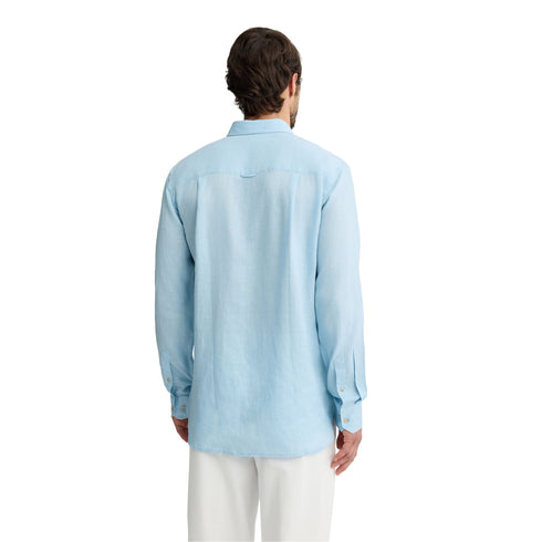 Liu Jo Camicia di lino Camicia Uomo in 100% Lino Celeste P25 - LIU.JOQA5097T4359 - 54105 - 39 - Francavilla Moda