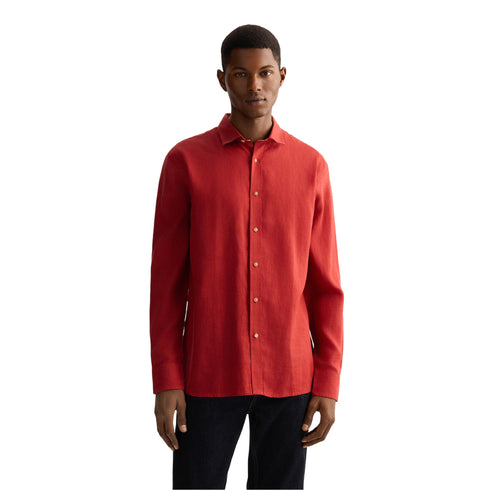 Liu Jo Camicia di lino Camicia Uomo in 100% Lino papaya P25 - LIU.JOQA5097T4359 - 81449 - 40 - Francavilla Moda