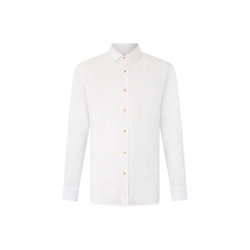 Liu Jo Camicia di lino Camicia Uomo in 100% Lino Bianco - Francavilla Moda