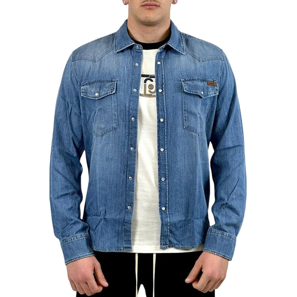 Liu Jo Camicia casual Camicia Uomo in denim di cotone M - Francavilla Moda