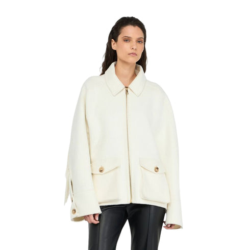 Liu Jo Cappottino Cappotto Donna in lana con frange 40 - Francavilla Moda