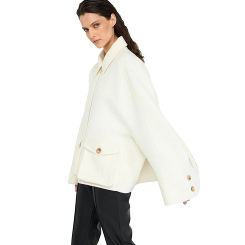 Liu Jo Cappottino Cappotto Donna in lana con frange 40 - Francavilla Moda