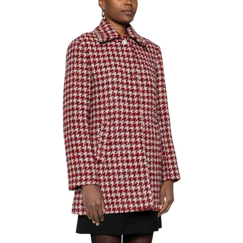 Liu Jo Cappottino Cappotto Donna motivo pie de poule 42 - Francavilla Moda