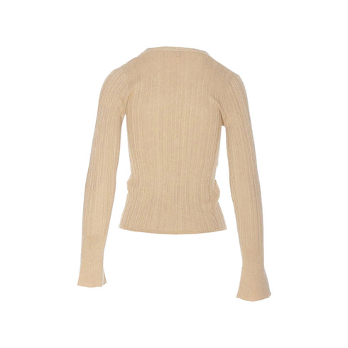 Liu Jo Cardigan Cardigan Donna a costine misto viscosa Oro A24 - LIU.JOWF4236MS64J - 04916 - S - Francavilla Moda