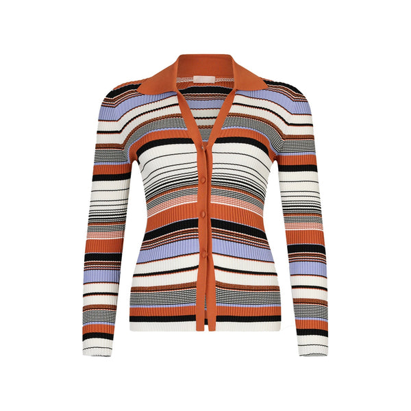 Liu Jo Cardigan Cardigan Donna a righe con colletto S - Francavilla Moda