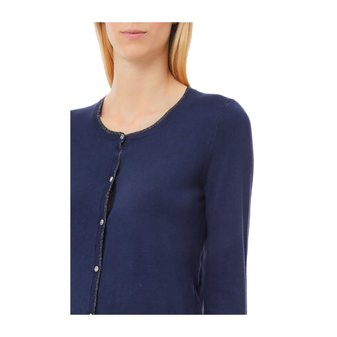 LIU JO Cardigan Cardigan Donna con bottoni gioiello Blu P25 - LIU.JOWXX056MS49I - 93921 - S - Francavilla Moda