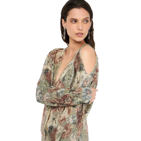 Liu Jo Cardigan Cardigan Donna floreale cut - out XS - Francavilla Moda