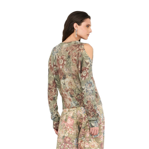 Liu Jo Cardigan Cardigan Donna floreale cut - out XS - Francavilla Moda