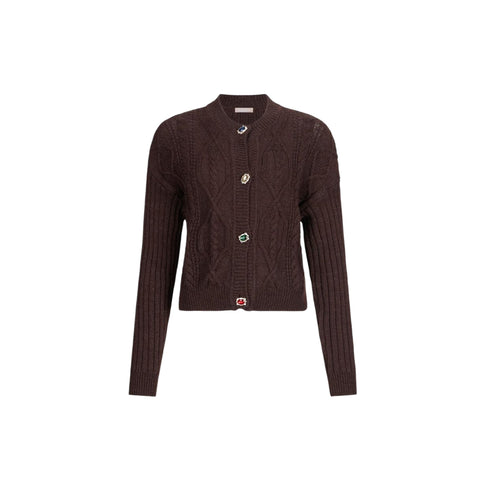 Liu Jo Cardigan Cardigan Donna in lana con bottoni gioiello S - Francavilla Moda